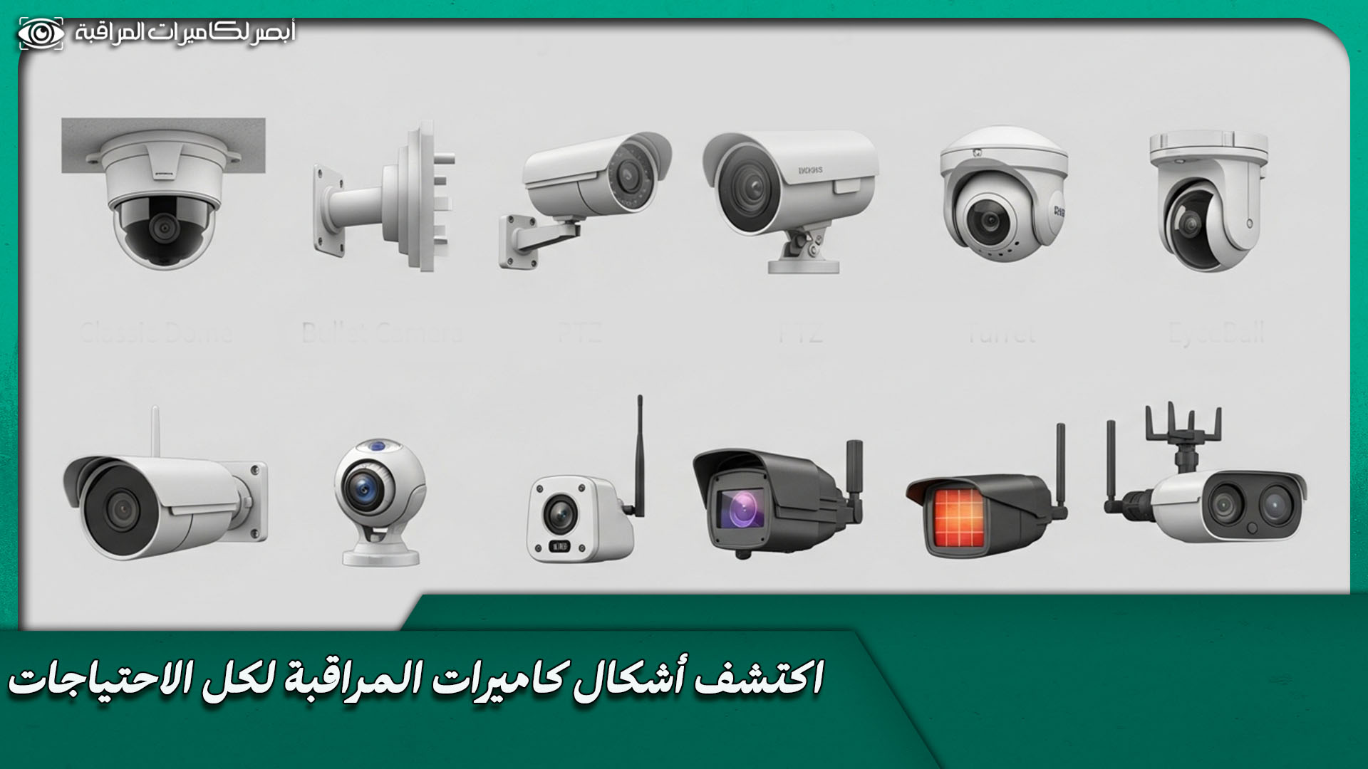 أشكال كاميرات المراقبة